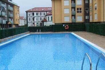 One Bedroom Appartement With City View Shared Pool And Balcony At Unquera 5 Km Away From The Beach - Unquera