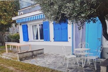 White & Blue House