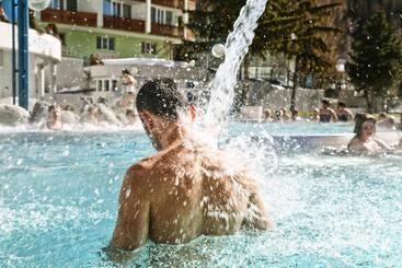 酒店 Walliserhof Leukerbad Therme