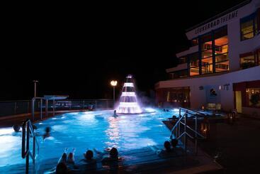 酒店 Walliserhof Leukerbad Therme