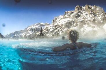 酒店 Walliserhof Leukerbad Therme