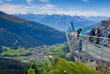 酒店 Walliserhof Leukerbad Therme
