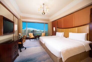 هتل Shangri La Wenzhou A Panoramic View Of The River, Adjacent To Wenzhou International Convention And E