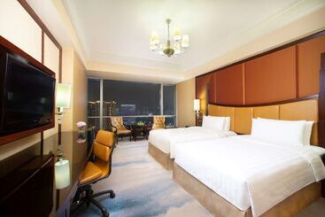 هتل Shangri La Wenzhou A Panoramic View Of The River, Adjacent To Wenzhou International Convention And E