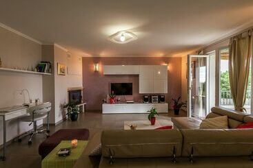 Modern And Luxury House, Situated On A Private Plot With Large Garden And Pool