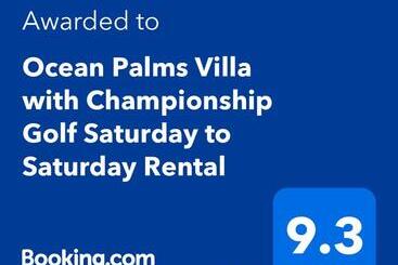 Ocean Palms Villa With Championship Golf Saturday To Saturday Rental