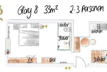 تختخواب و صبحانه Glanz & Glory Appartements Sölden