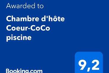 تختخواب و صبحانه Chambre D Hôte Coeur Coco Piscine