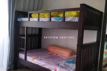 تختخواب و صبحانه 5 6 Pax Family Room Skyview Golden Hills, Genting Highlands