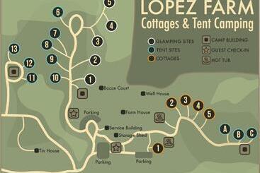 هتل Lopez Farm Cottages & Tent Camping