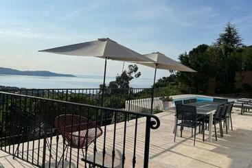 تختخواب و صبحانه Villa Cacharelle Vue Mer Piscine