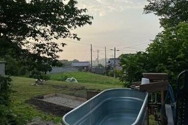 پانسیون 淡路島でサイコーのととのうを体験出来るサウナ宿たんざ二種類のフィンランドサウナを体験できます