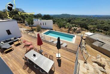 Casa Balancinu Vue Panoramique Sur Montagne Et Mer Piscine Privée