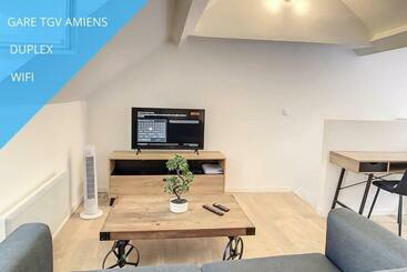 شقق خاصة سياحية Appart Cosy Hyper Centre Duplex Gare Amiens 2 Pers