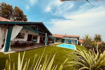 شقق خاصة سياحية Villa A 100 M Du Quartier Des Docks De Biarritz Jacuzzi , Piscine Chauffée , Pétanque