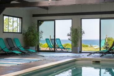 ペンション La Metairie Du Vauhariot   Lodge Ou Chambre   Piscine Chauffée   Vue Mer Et Mont Saint Michel   Gr34