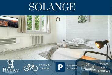 ツーリストアパートメント Homey Solange   New / Parking Gratuit / Petit Prix / Espaces Verts Et Barbecue