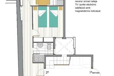 Cal Tòfones, 1er 1a. Apartament Turístic A Borredà, 08619barcelona