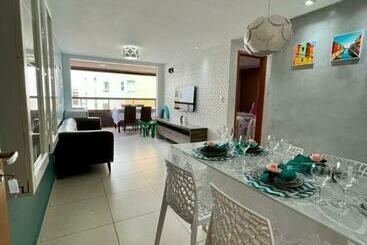 Apartamento A Beira Mar Com Piscina Estilo Resort