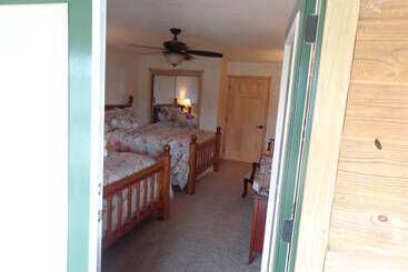 Lake View Two Bedroom, Two Bath Log Sided Cottage With Private Hot Tub Overlooking Lake Ouachita. By