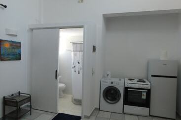 Perissa Art Villa   Kitchen & Washing Machine