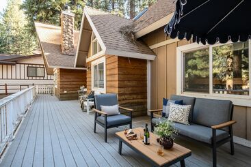Hartwood By Avantstay Cozy Big Bear Abode W/ Spacious Deck & Stone Fireplace