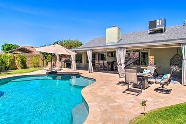 Bright Az Oasis W/ Fire Pit, Yard & Grill!