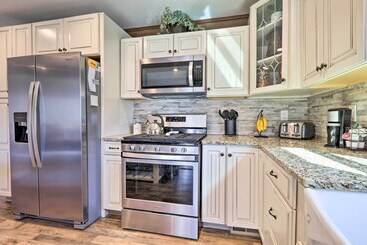 Quaint Creekside Cottage W/ Porch & Backyard!