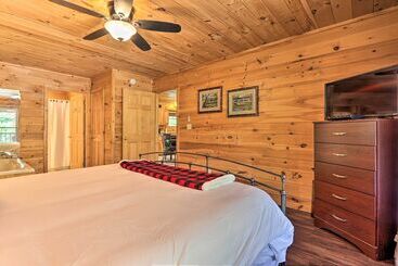 Cabin W/ Deck + Fireplace <3 Mi To Dollywood!