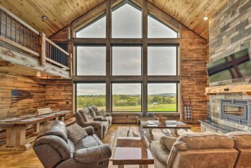 Galena Cabin W/ Wraparound Porch & Game Room!