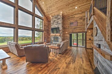 Galena Cabin W/ Wraparound Porch & Game Room!