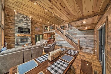 Galena Cabin W/ Wraparound Porch & Game Room!