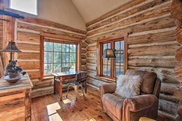 Snow Pine Retreat Remote Crescent Log Cabin!
