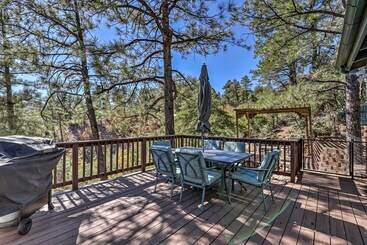 Prescott Cabin W/ Deck & Mtn Views: 4 Mi Downtown!