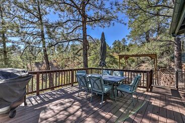 Prescott Cabin W/ Deck & Mtn Views: 4 Mi Downtown!