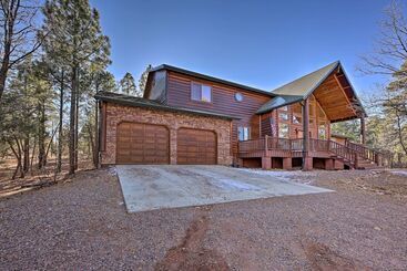 Family Friendly Show Low Cabin W/ Deck & Game Room