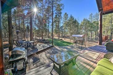Family Friendly Show Low Cabin W/ Deck & Game Room