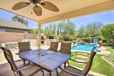 Sunny Phoenix Abode W/ Pool, Grill & Fire Pit