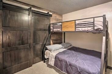 Modern Lead Cabin W/ Private Hot Tub & Fireplace!