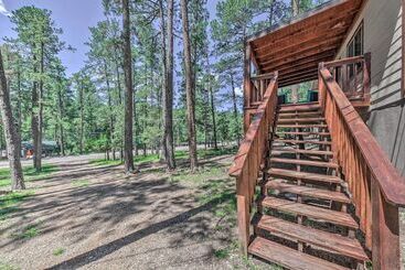 Pet Friendly Ruidoso Home W/ Deck & Forest Views!