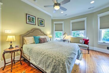 Elegant Raleigh Home W/ Porch, Walk Downtown!