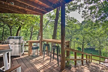Private Fishing Dock: Grand Lake Home