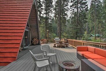 بيت ريفى Woodsy Aframe Chalet Half Mile To Cle Elum Lake!