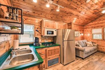 Charming New Bern Log Cabin Pets Welcome!