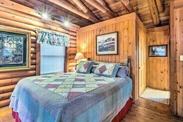 コテージ Gatlinburg Log Cabin W/ Hot Tub & Mountain Views!