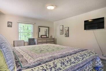 Peaceful Durham Retreat On Pond With Huge Deck!