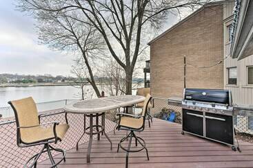 Riverfront Rockford Home W/ Fire Pit & Deck!