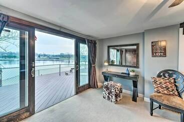 Riverfront Rockford Home W/ Fire Pit & Deck!