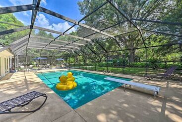 Huge Lutz Family Retreat W/ Game Room & Pool!