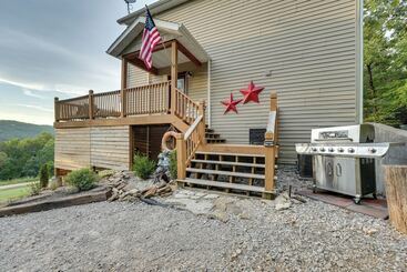 Lake View Home In Blue Eye W/ Hot Tub & Fire Pit!